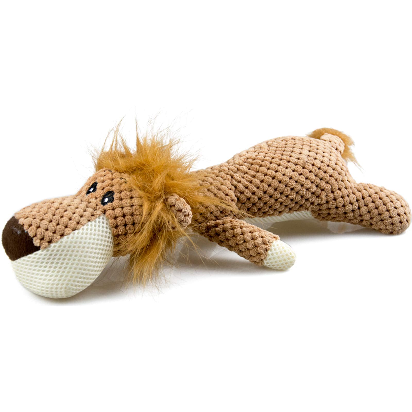 Royal Play Plush Lion Chew Toy | Squeaky Soft Plush Toy for Senior Dogs