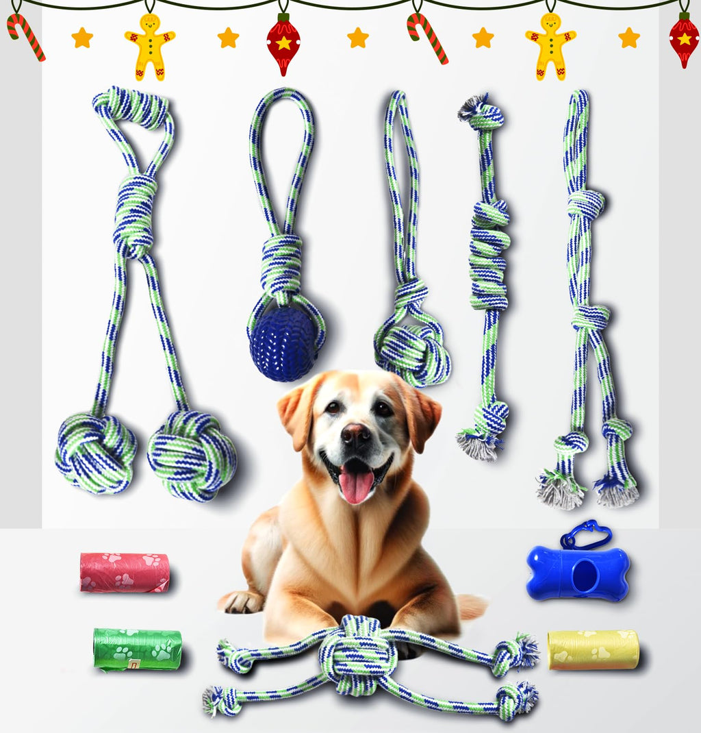 Royal Play Rope Toy Bundle | 10-Pack Interactive Chew Toys for Senior Dogs