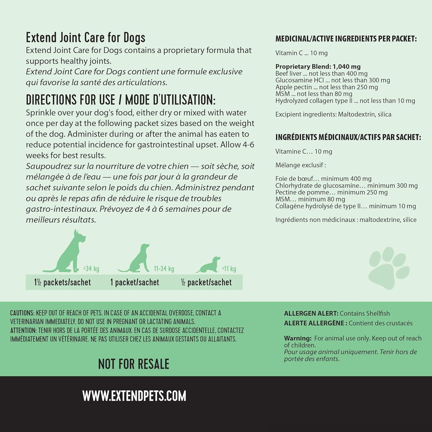 Royal Joint Powder | Glucosamine Chondroitin MSM & Collagen Joint Support for Senior Dogs