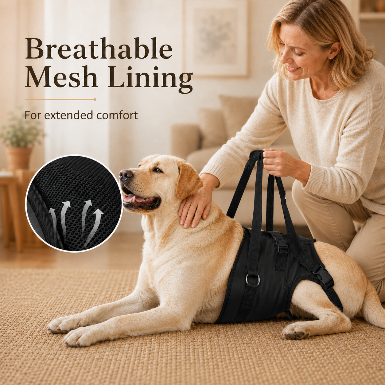 Royal Lift Full Body Support Harness | Hind Leg Lift Sling for Large Senior Dogs