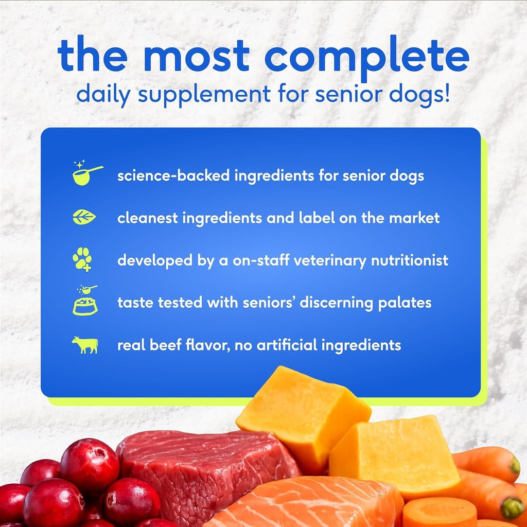 Royal Daily Senior Multivitamin Powder | 12-in-1 Joint Brain Immune Support for Senior Dogs