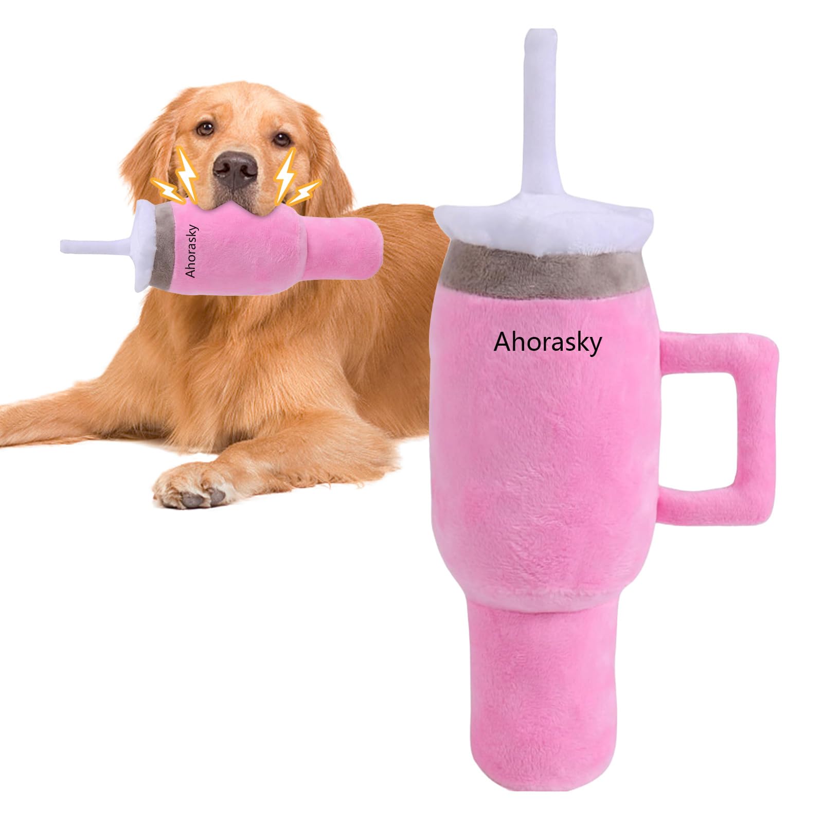 Royal Play Squeaky Cup Toy | Soft Tumbler Chew Toy for Senior Dogs