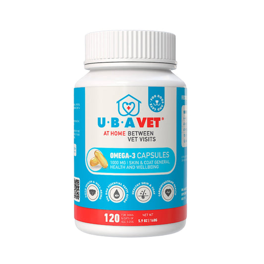 Royal Coat Omega-3 Capsules | 1000mg Skin Coat & Joint Support for Senior Dogs