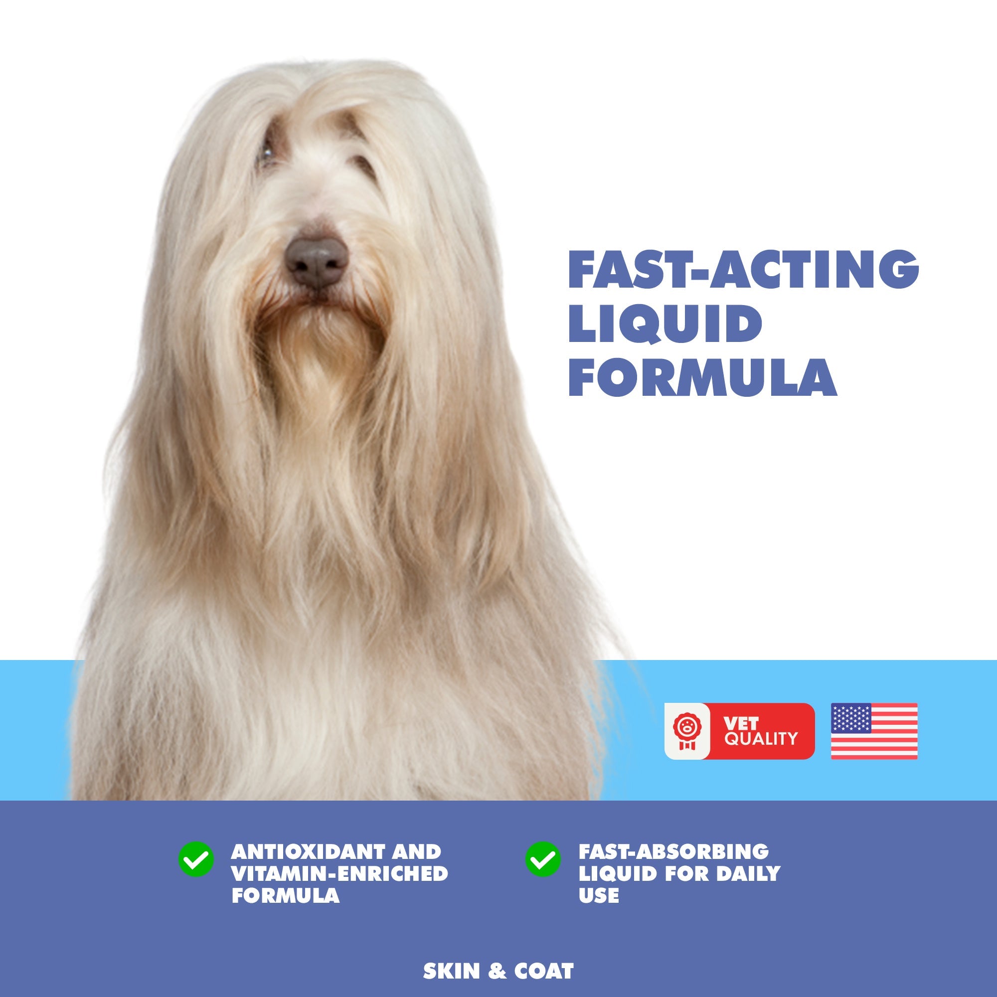 Royal Coat Omega-3 Liquid | Skin Coat & Wellbeing Supplement for Senior Dogs