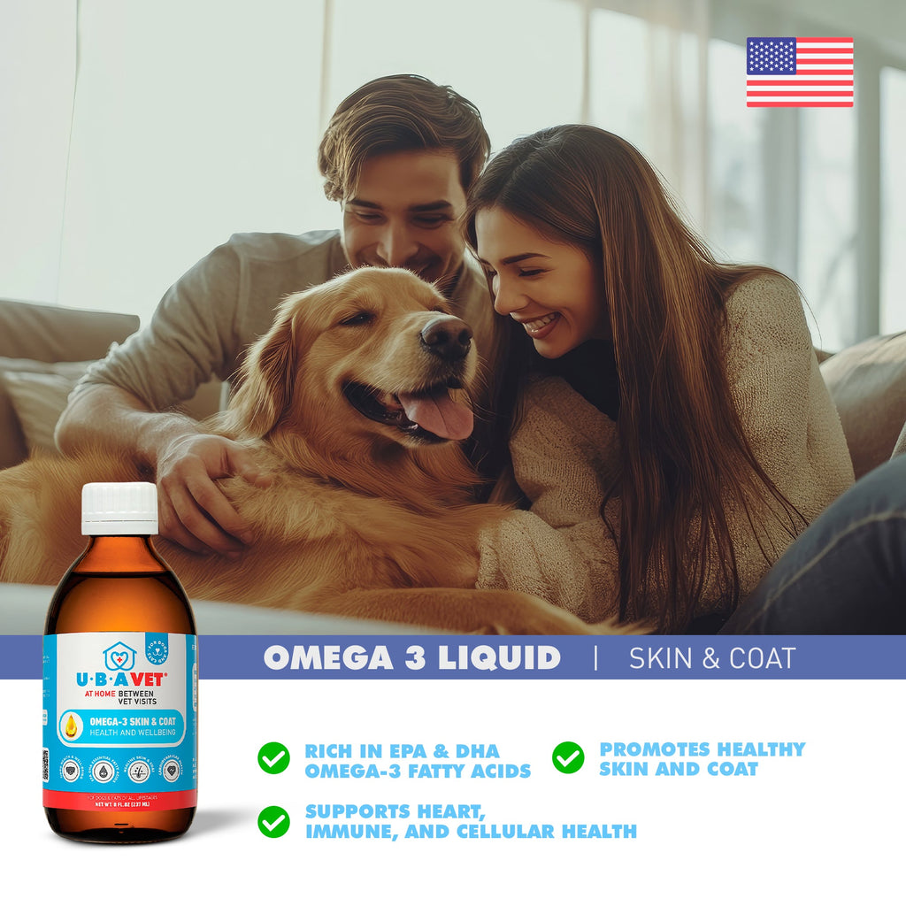 Royal Coat Omega-3 Liquid | Skin Coat & Wellbeing Supplement for Senior Dogs